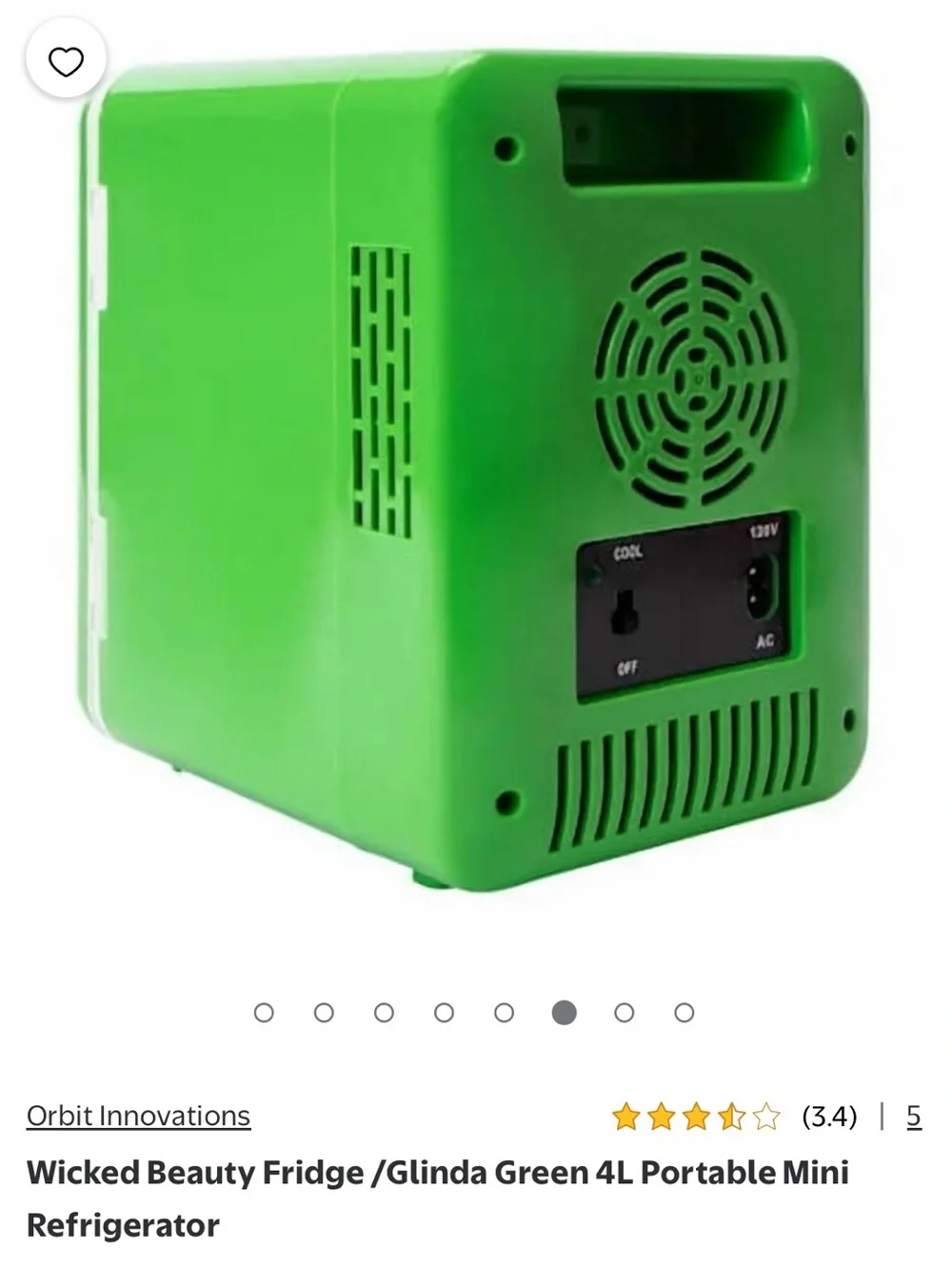 Wicked mini makeup fridge Glinda Green
